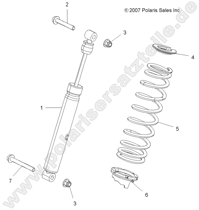 SUSPENSION, SHOCK, REAR