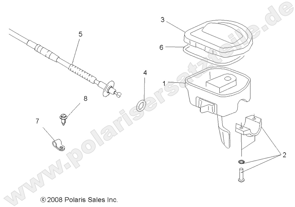 STEERING, CONTROLS and THROTTLE ASM. and CABLE