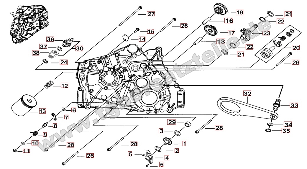 Motorgehäuse links (1)