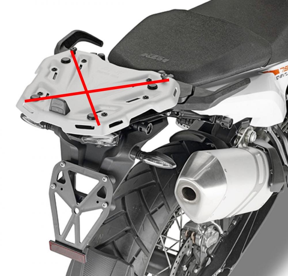 Givi Topcaseträger für Monokey und Monolock Koffer - Husqvarna Norden 901 | KTM Adventure 790 / 890 2019-