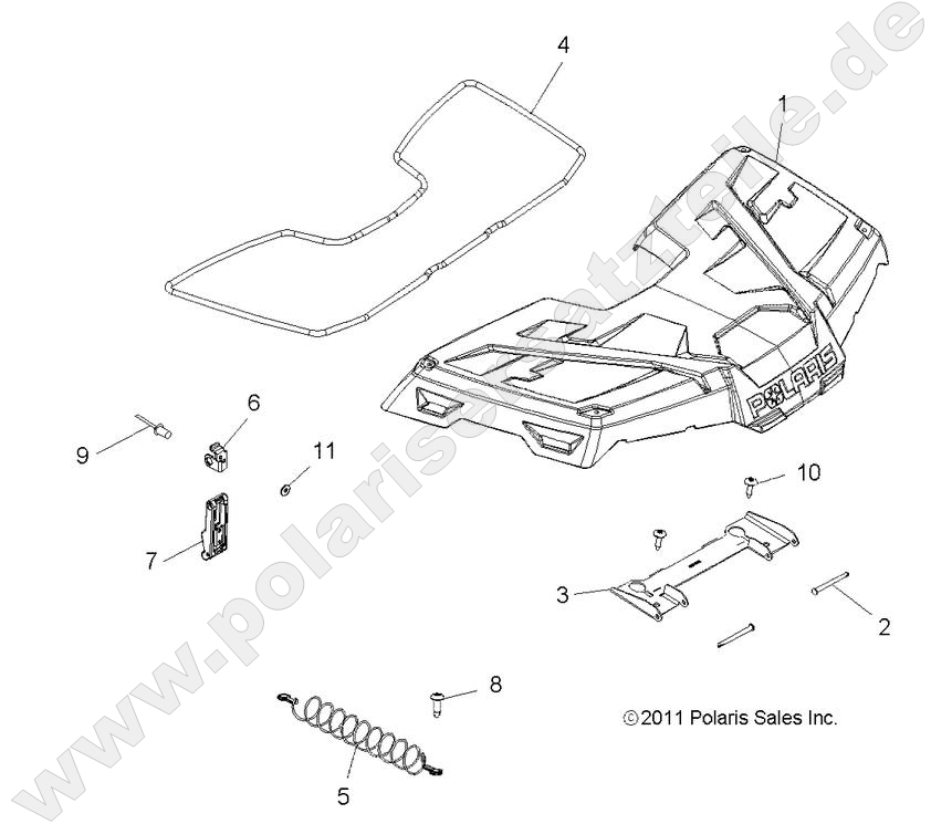 BODY, STORAGE, FRONT BODY, STORAGE, FRONT
