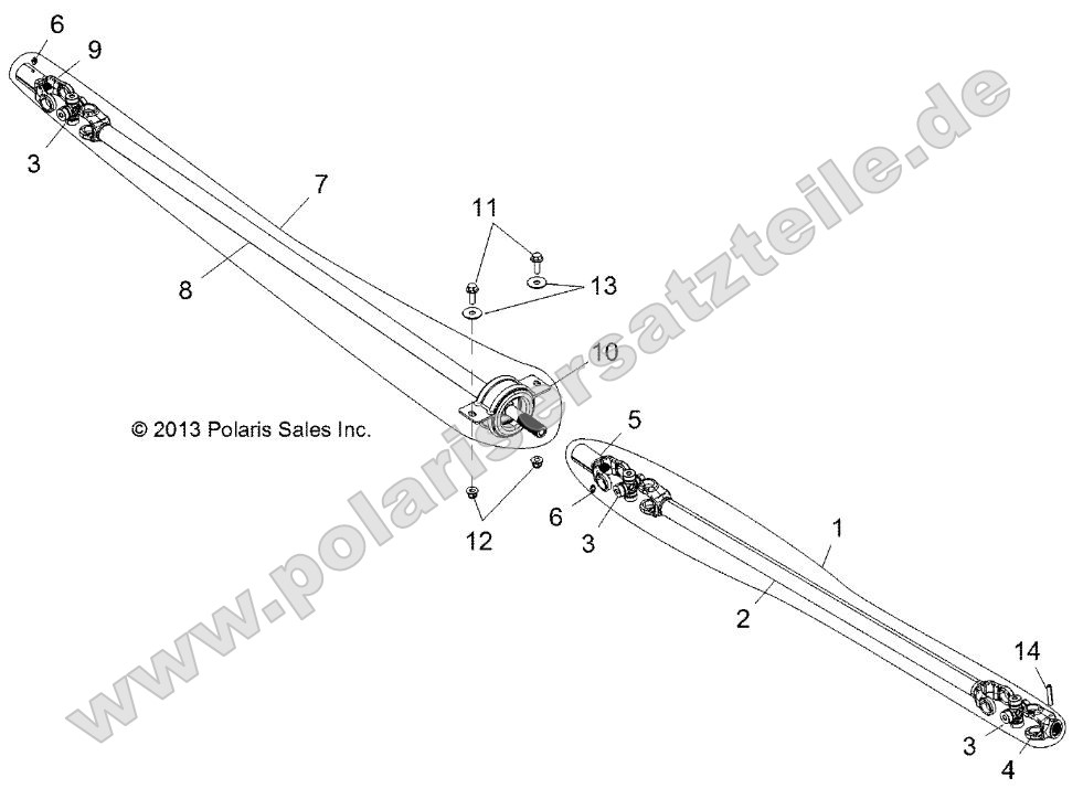 Drive Train, Front and Rear Prop Shaft Drive Train, Front and Rear Prop Shaft