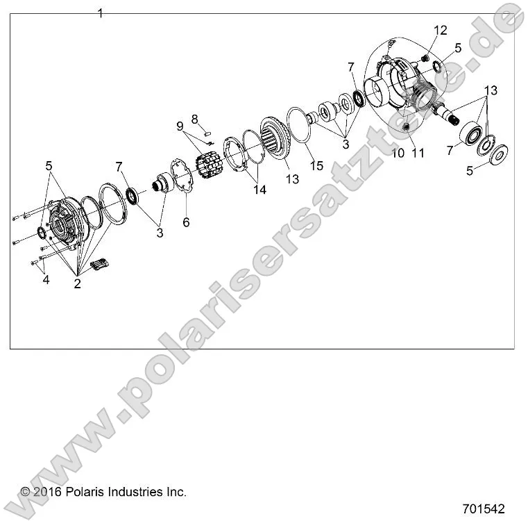 Drive Train, Front Gearcase Drive Train, Front Gearcase