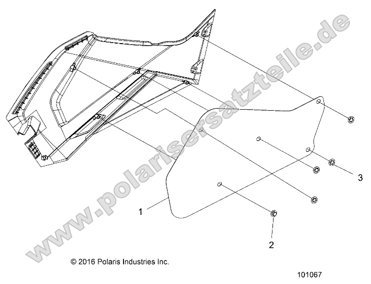Body, Right Hand Side Panel Heat Shield and Hardware 1 Up
