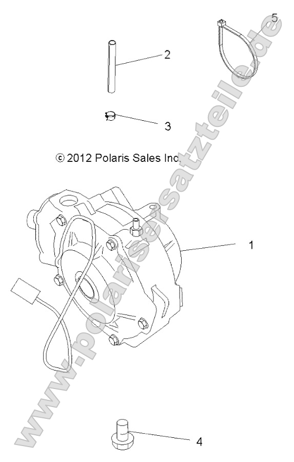 Drive Train, Front Gearcase Mounting Drive Train, Front Gearcase Mounting
