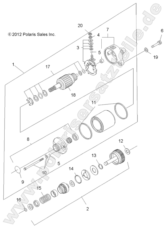 ENGINE, STARTING SYSTEM (Built 4/08/12 and Before)