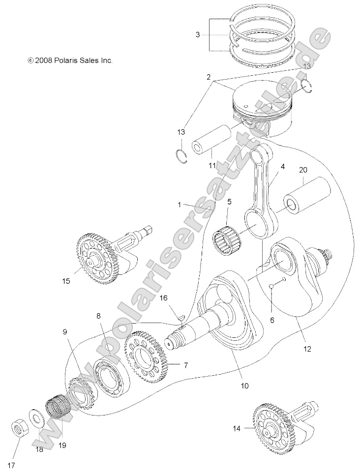 Engine, Crankshaft and Piston Engine, Crankshaft and Piston
