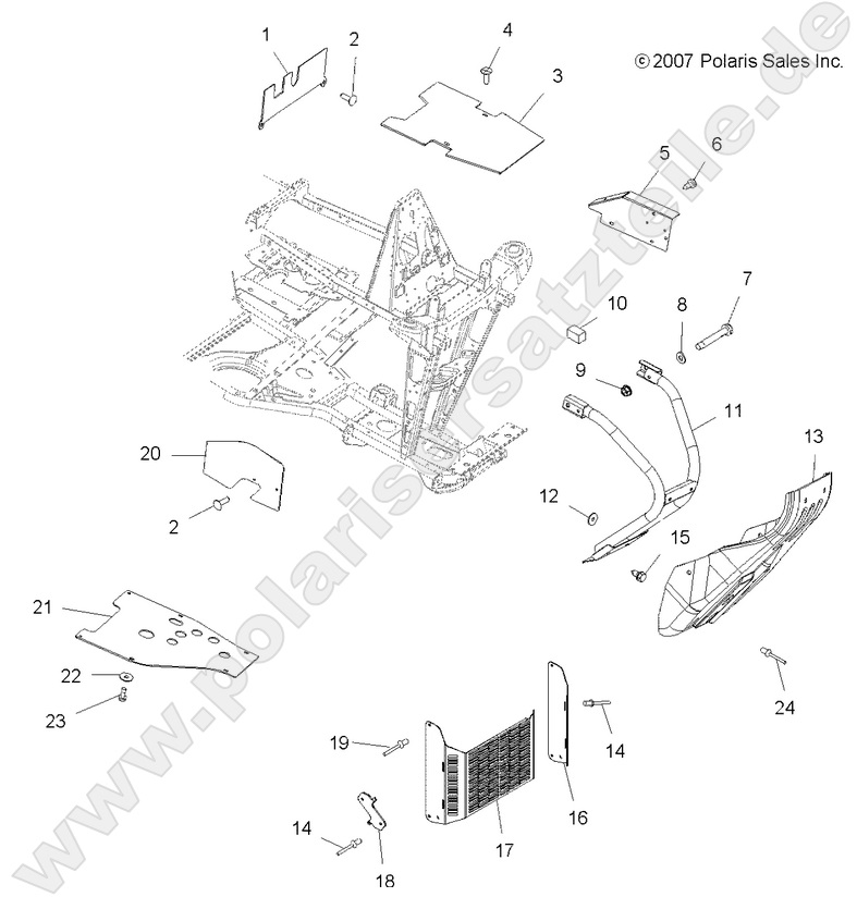 CHASSIS, FRONT BUMPER CHASSIS, FRONT BUMPER