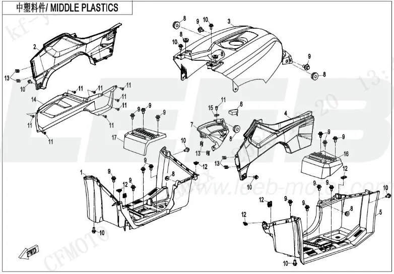 Verkleidung mitte schwarz