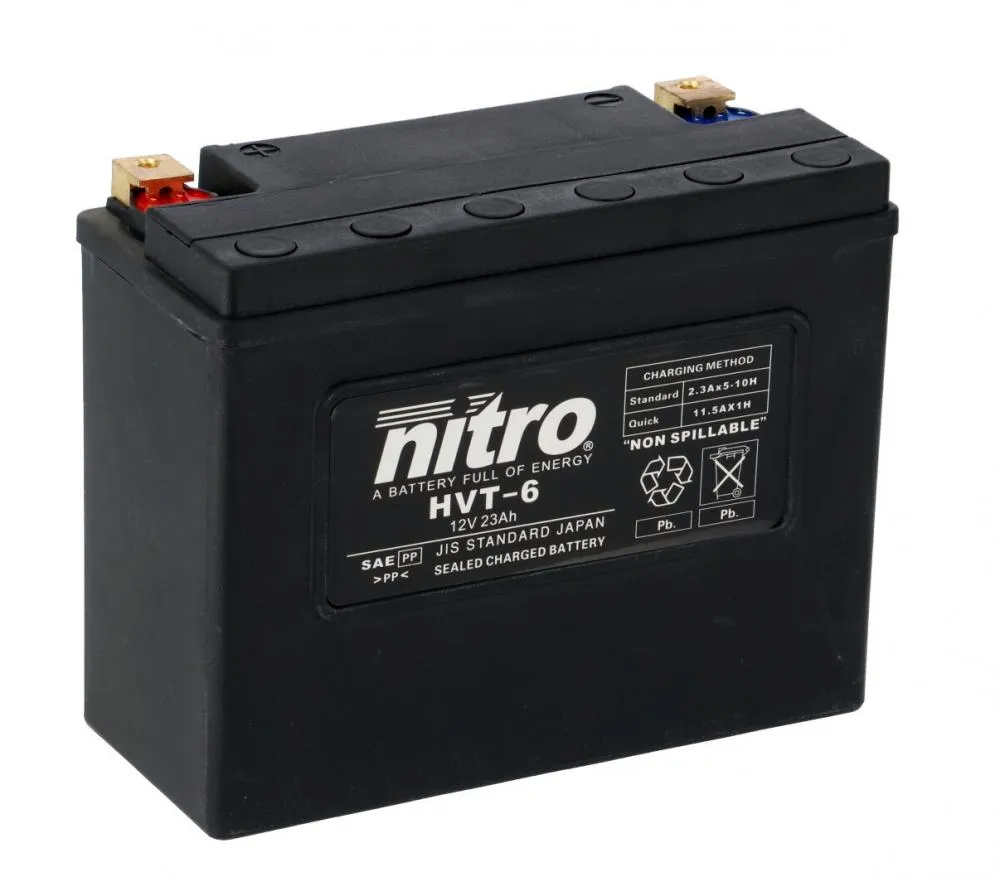 Nitro_HVT_06_SLA_AGM_Gel_Batterie_12V_22AH_325A___Einbaufertig_66010_YTX24HL_BS_Y50_N18L_A_CX Nitro HVT 06 SLA AGM Gel Batterie 12V 23AH 360A - Einbaufertig (66010 YTX24HL-BS Y50-N18L-A-CX)