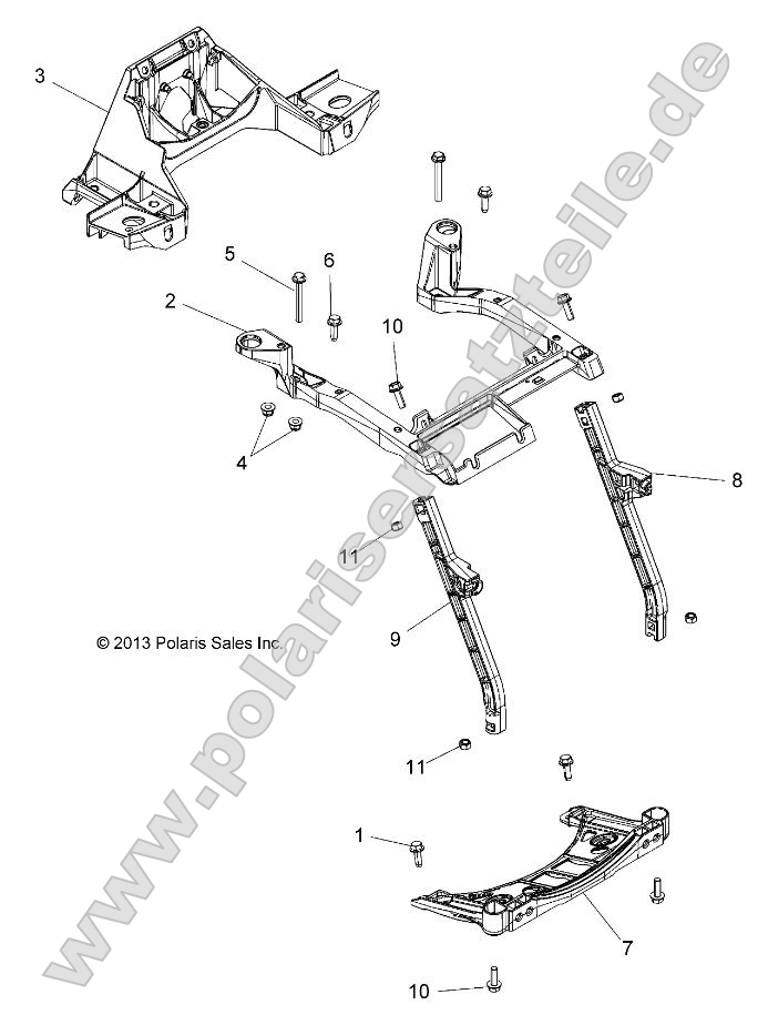 Body, Front Rack Support Body, Front Rack Support