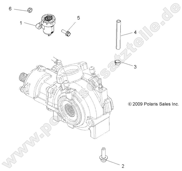 DRIVE TRAIN, GEARCASE MOUNTING, FRONT