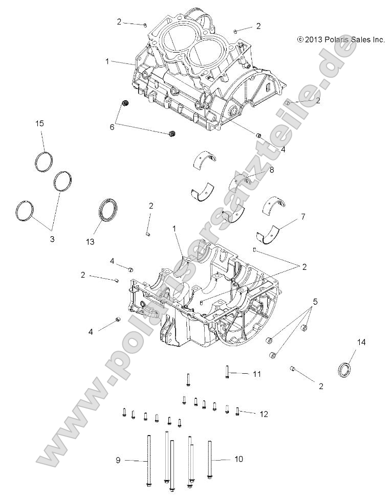 Engine, Crankcase Engine, Crankcase