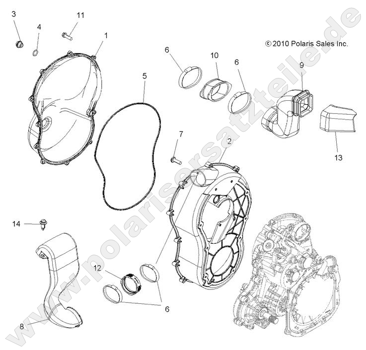 BODY, CLUTCH COVER BODY, CLUTCH COVER