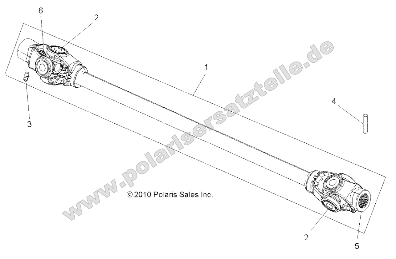 Drive Train, Prop Shaft, Front