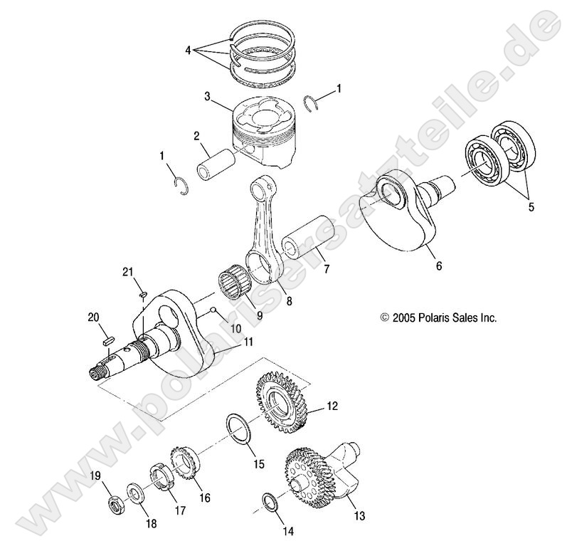 ENGINE, CRANKSHAFT and PISTON