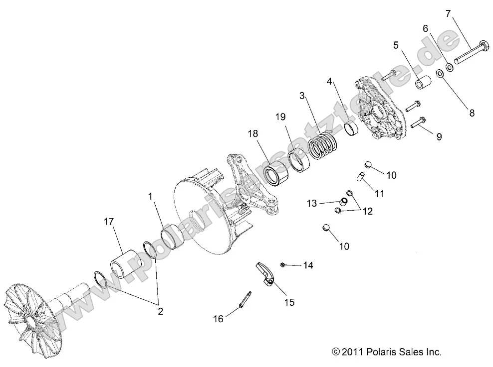Drive Train, Primary Clutch Drive Train, Primary Clutch
