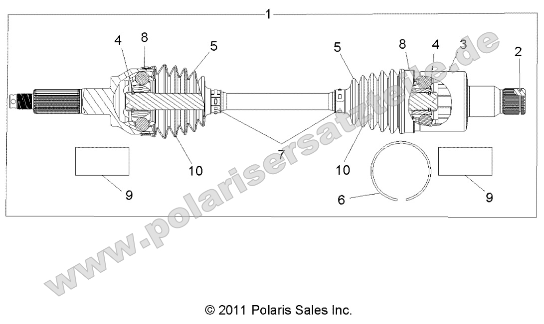 Drive Train, Rear Half Shaft