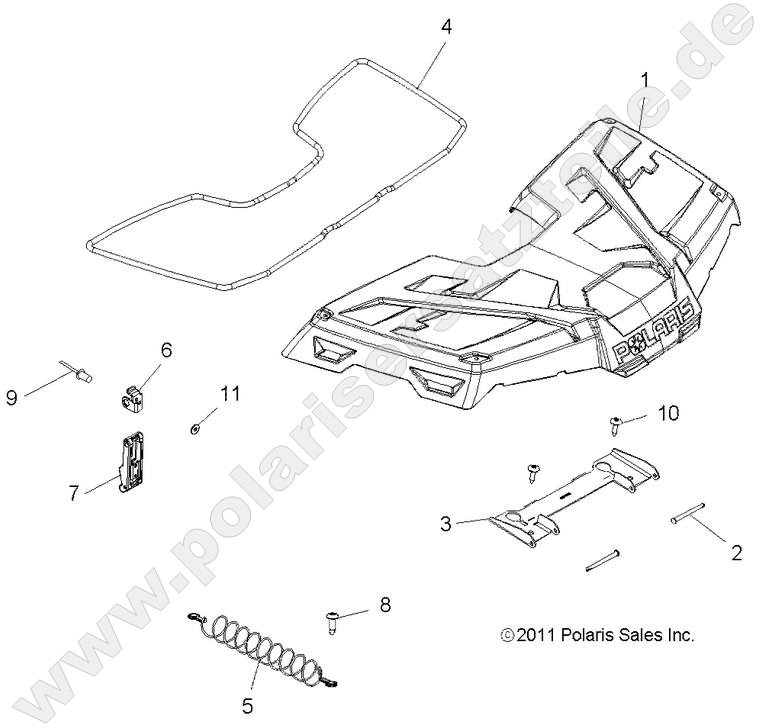 BODY, STORAGE, FRONT BODY, STORAGE, FRONT