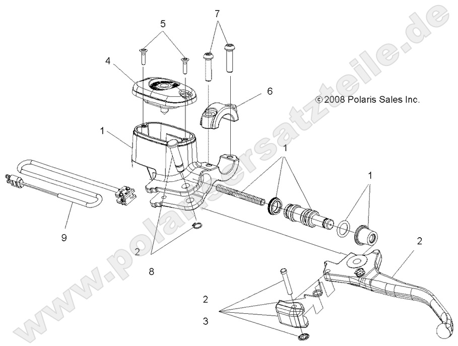 BRAKES, FRONT BRAKE LEVER and MASTER CYLINDER