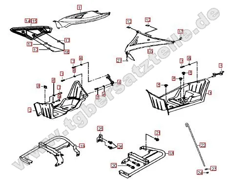 Seitenverkl.-Fußstütze Seitenverkl.-Fußstütze