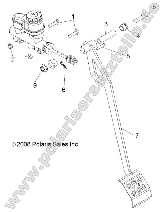Brakes, Pedal and Master Cylinder Mounting