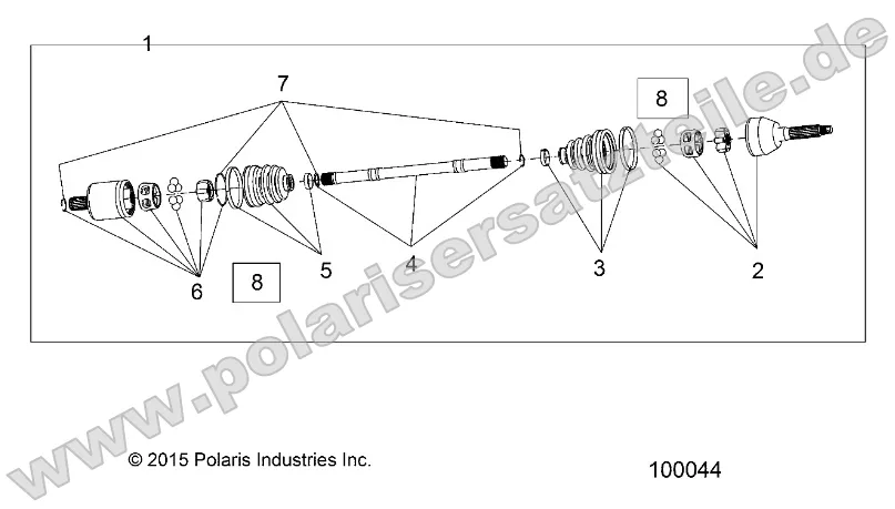 Drive Train, Front Half Shaft