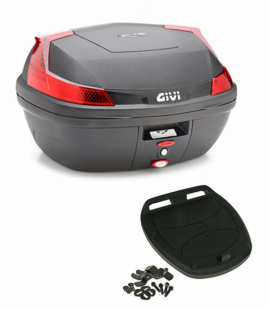Givi_Monolock_Topcase_B47_N_Blade_Tech___47_Liter___schwarz_inkl_Montagekit_B47NMAL Givi Monolock Topcase B47 NML Blade Tech - 47 Liter - schwarz inkl. Montagekit