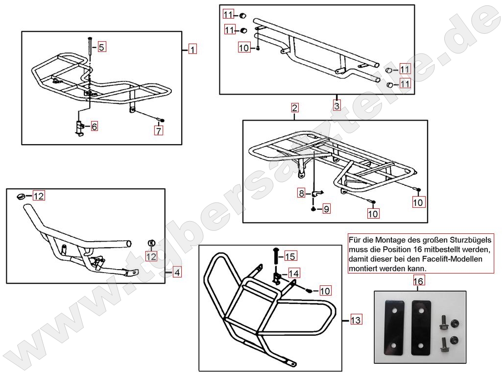 Gepäckträger vo. und hi.