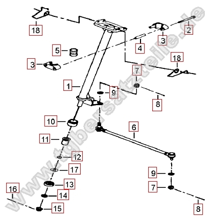 Lenksäule - Spurstange