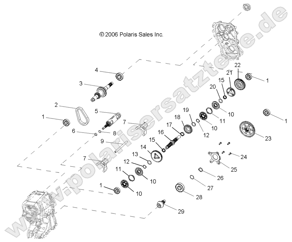 Gearcase, Internal Gearcase, Internal