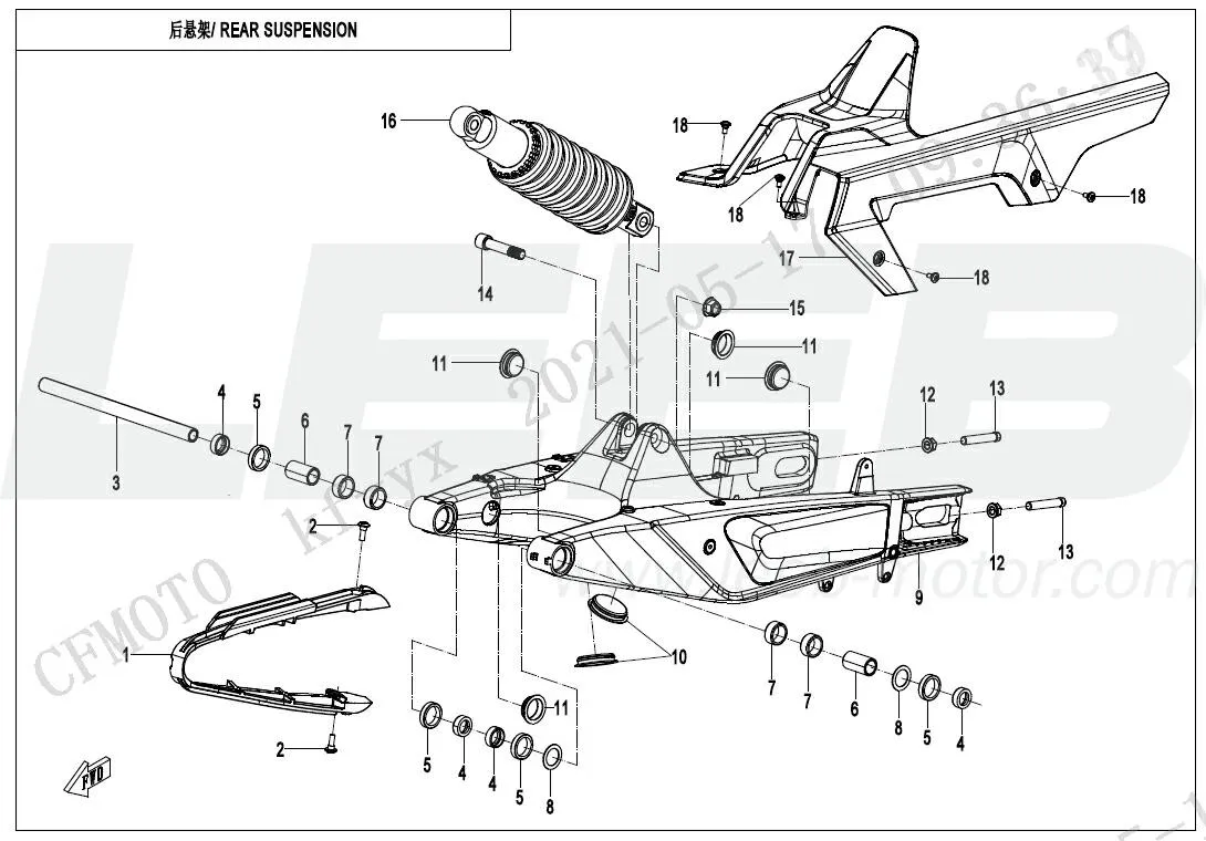 Hinterradaufhängung 