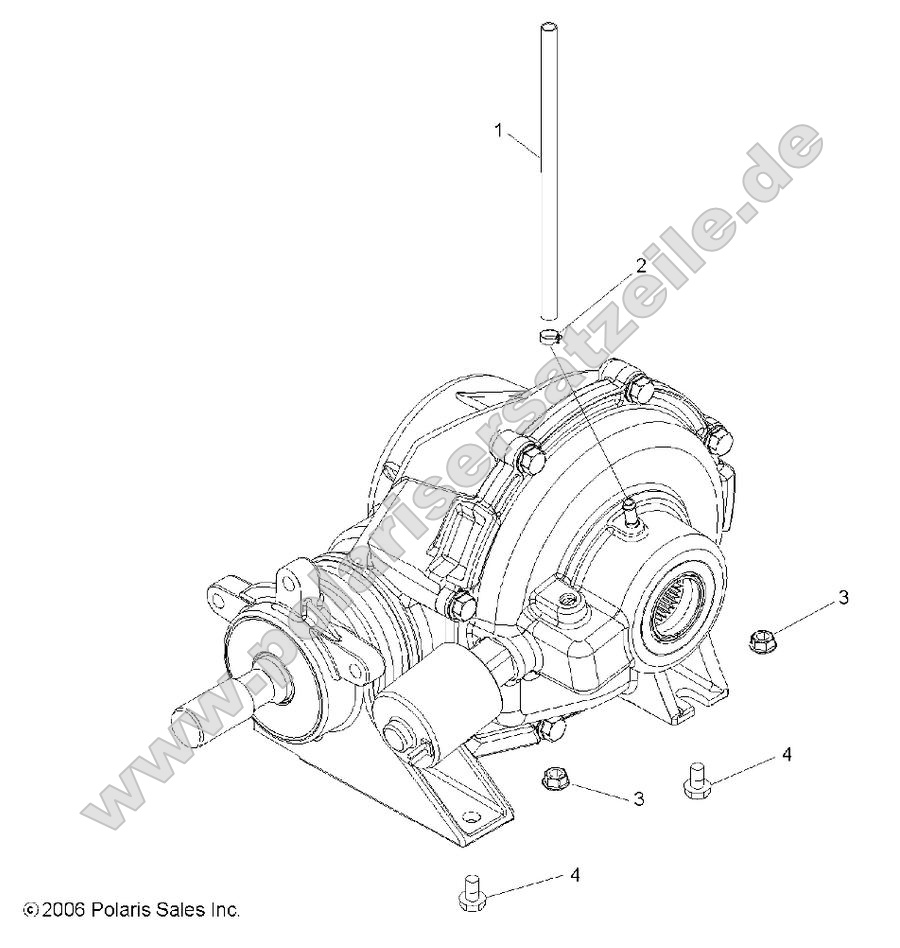 Drive Train, Rear Gearcase Mounting Drive Train, Rear Gearcase Mounting