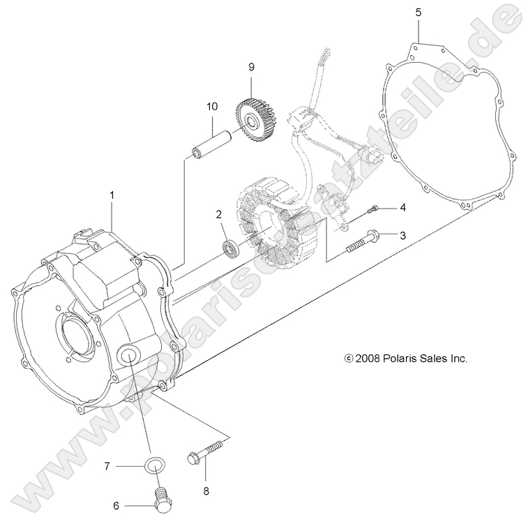 ENGINE, MAGNETO COVER ENGINE, MAGNETO COVER