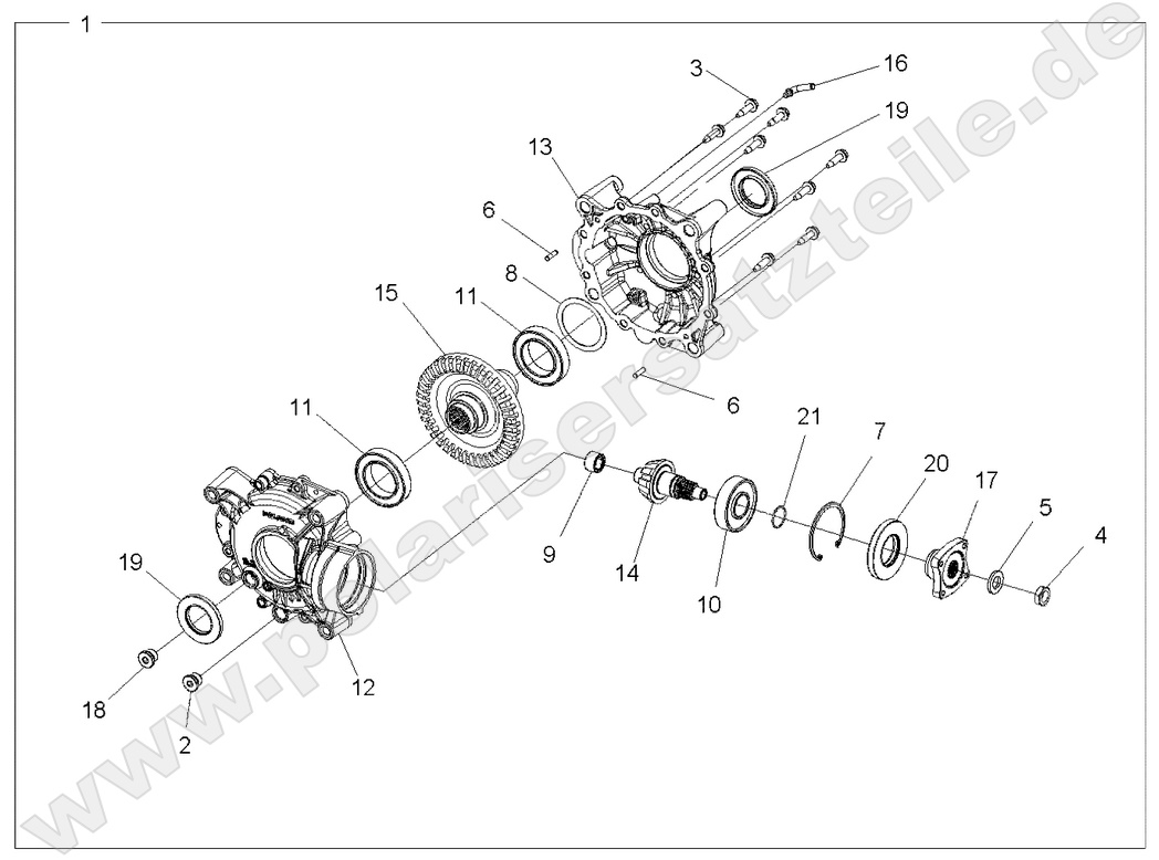 DRIVE TRAIN, REAR GEARCASE INTERNALS DRIVE TRAIN, REAR GEARCASE INTERNALS