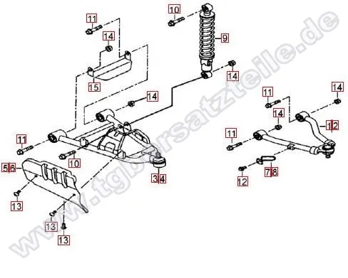 Federbein vorne Federbein vorne