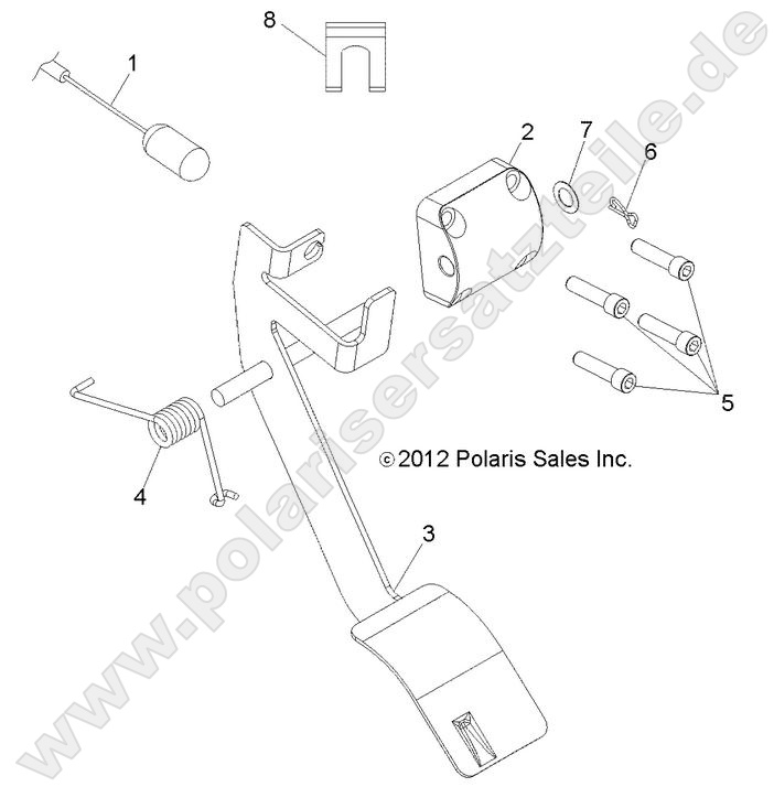 ENGINE, THROTTLE PEDAL