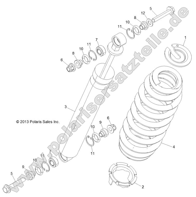 Suspension, Rear Shock Suspension, Rear Shock