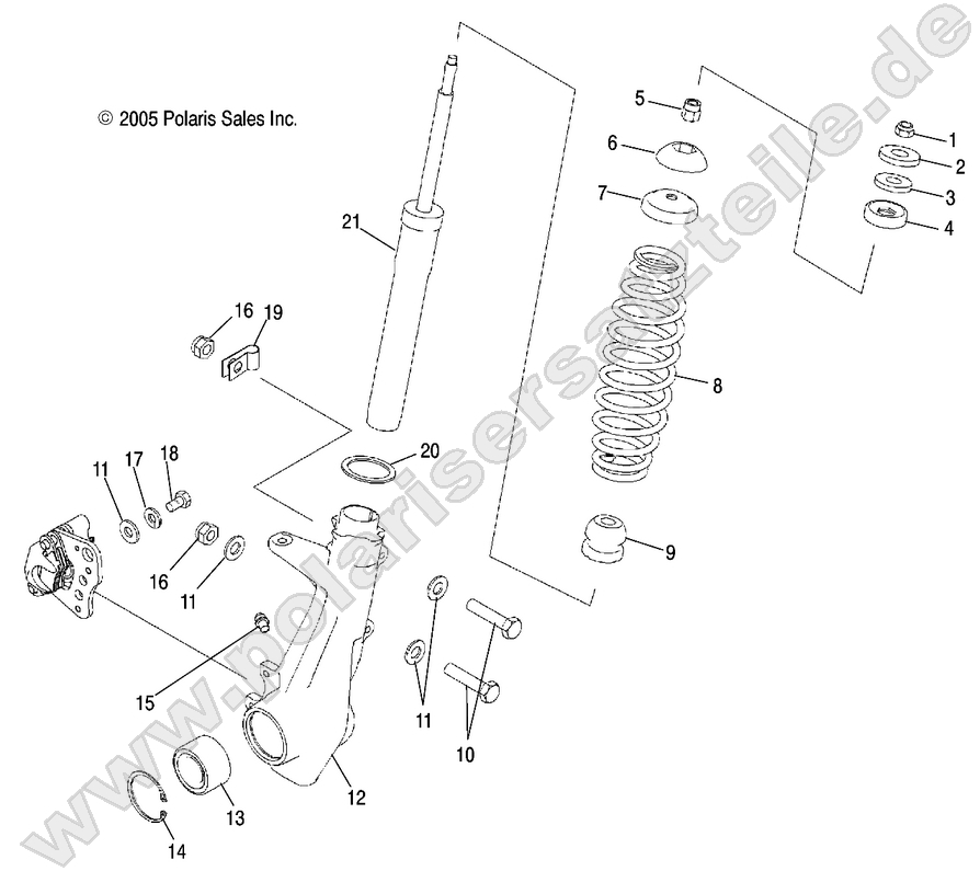 STRUT, FRONT STRUT, FRONT
