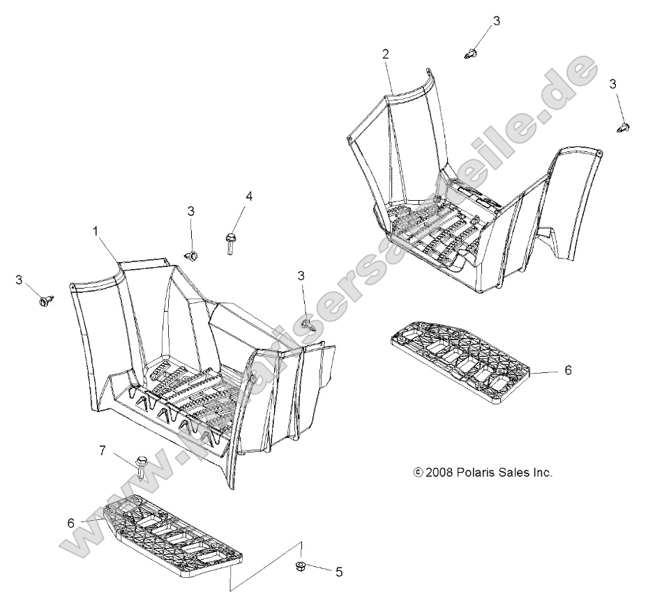 Body, Footwells Body, Footwells