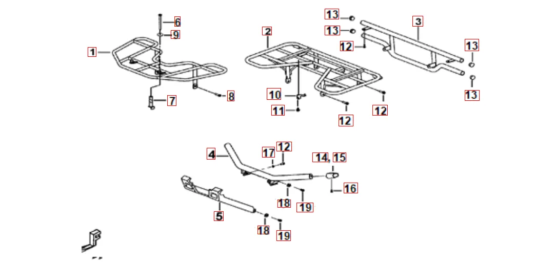 Gepäckträger vo. und hi. Gepäckträger vo. und hi.