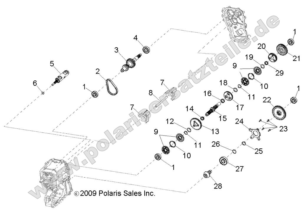 Drive Train, Main Gearcase internal