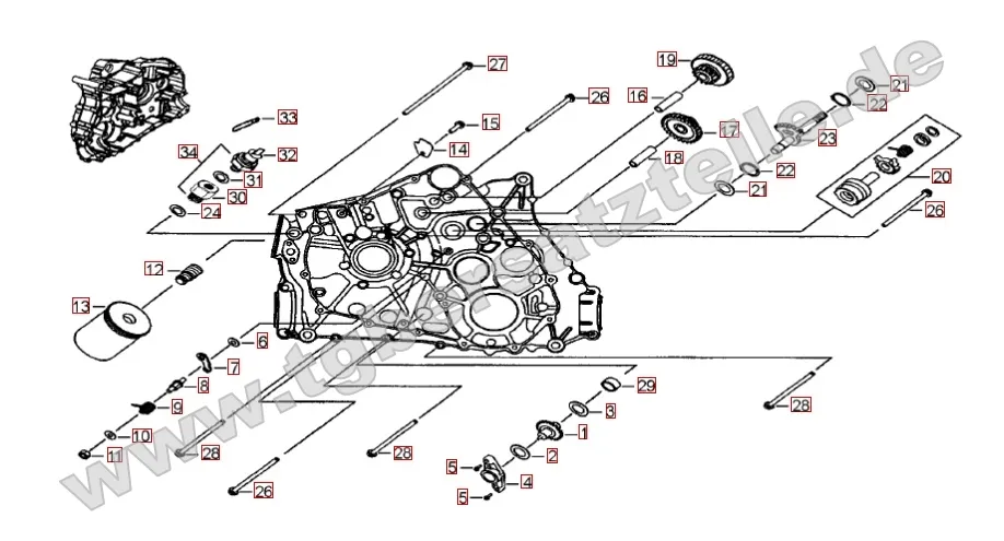 Motorgehäuse links (1)