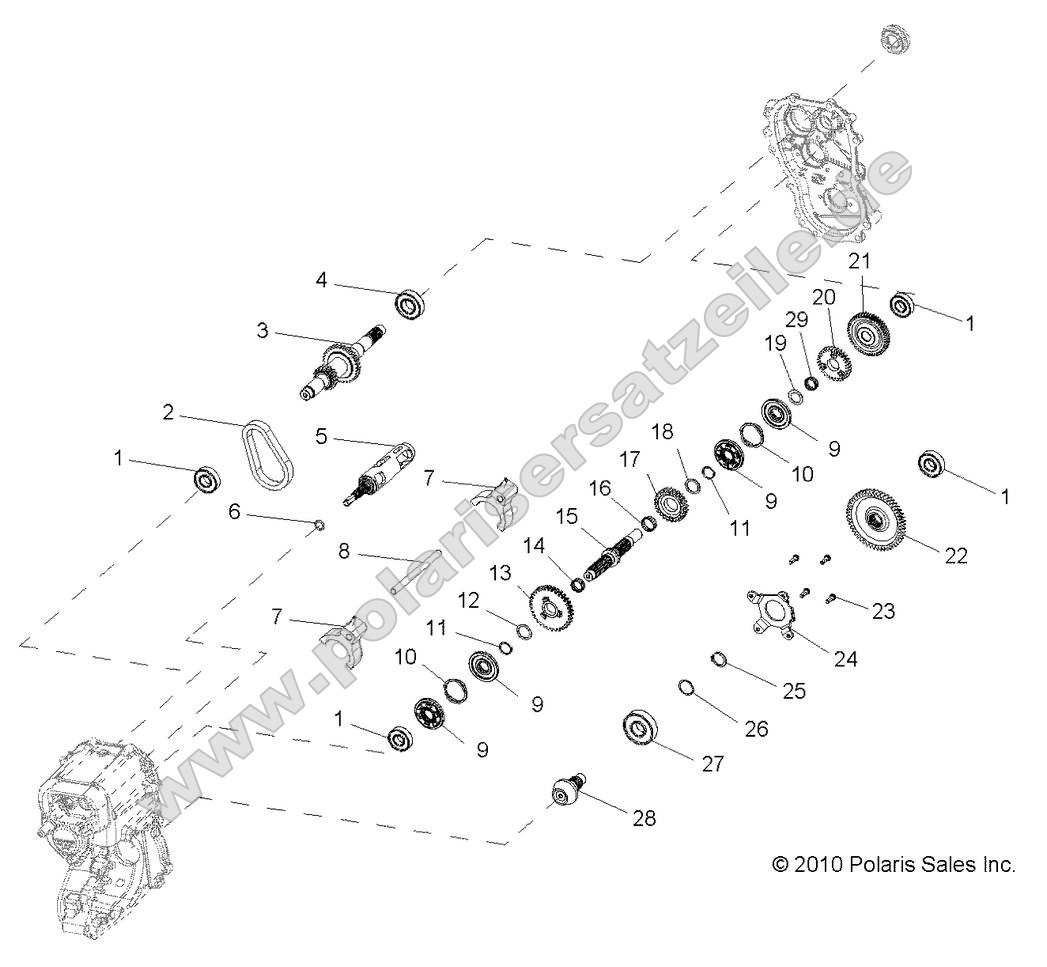 Drive Train, Main Gearcase internal Drive Train, Main Gearcase internal