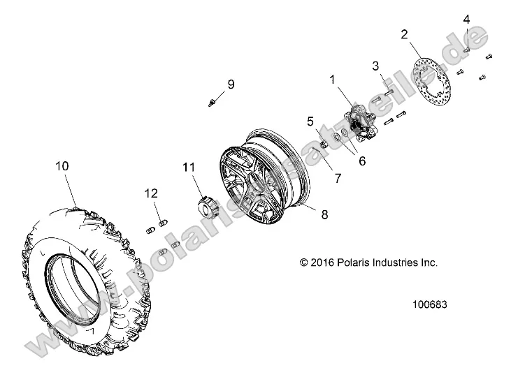 Wheels, Front Tire and Brake Disc Wheels, Front Tire and Brake Disc