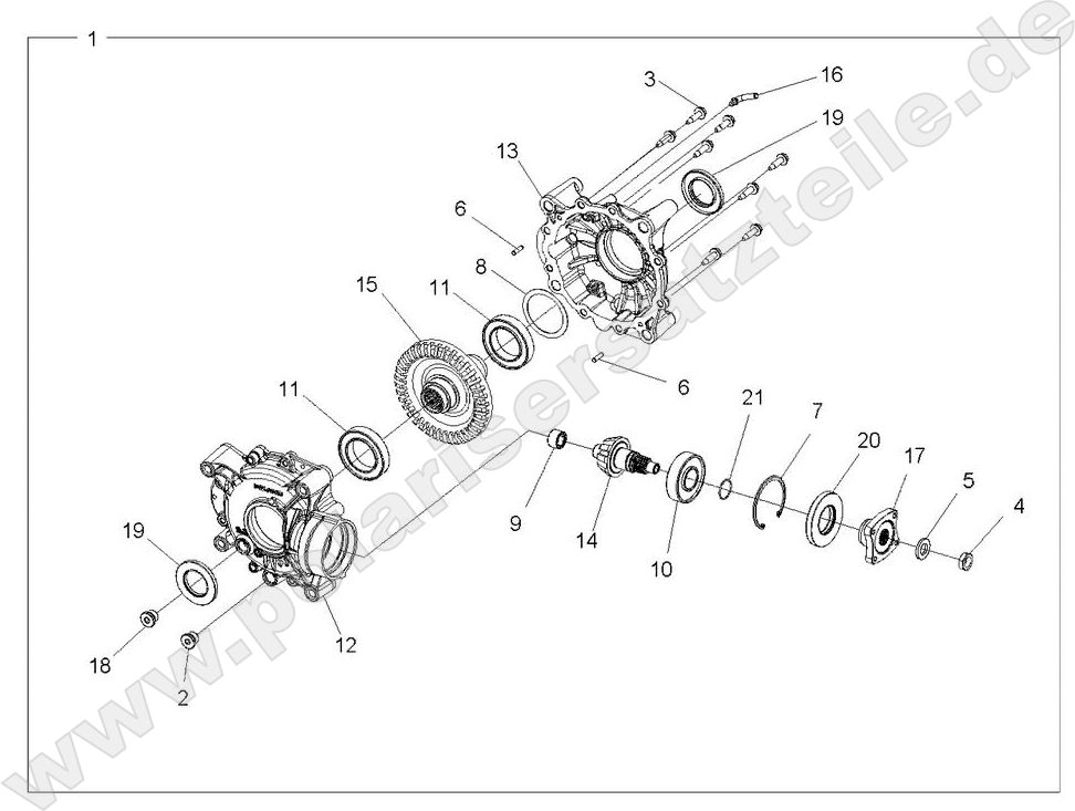 DRIVE TRAIN, REAR GEARCASE INTERNALS DRIVE TRAIN, REAR GEARCASE INTERNALS