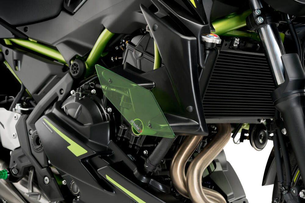 Puig-Naked-Side-Downforce-Spoiler-gruen-Kawasaki-Z650-2020-24-20328V Puig Naked Side Downforce Spoiler - grün - Kawasaki Z650 2020-24 - 20328V