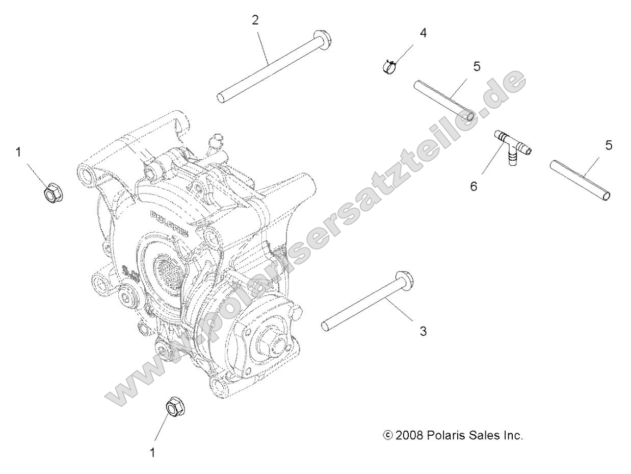 Drive Train, Gearcase Mounting, Rear Drive Train, Gearcase Mounting, Rear