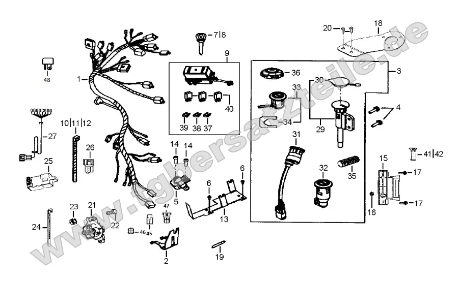 Kabelbaum - Schlosssatz Kabelbaum - Schlosssatz