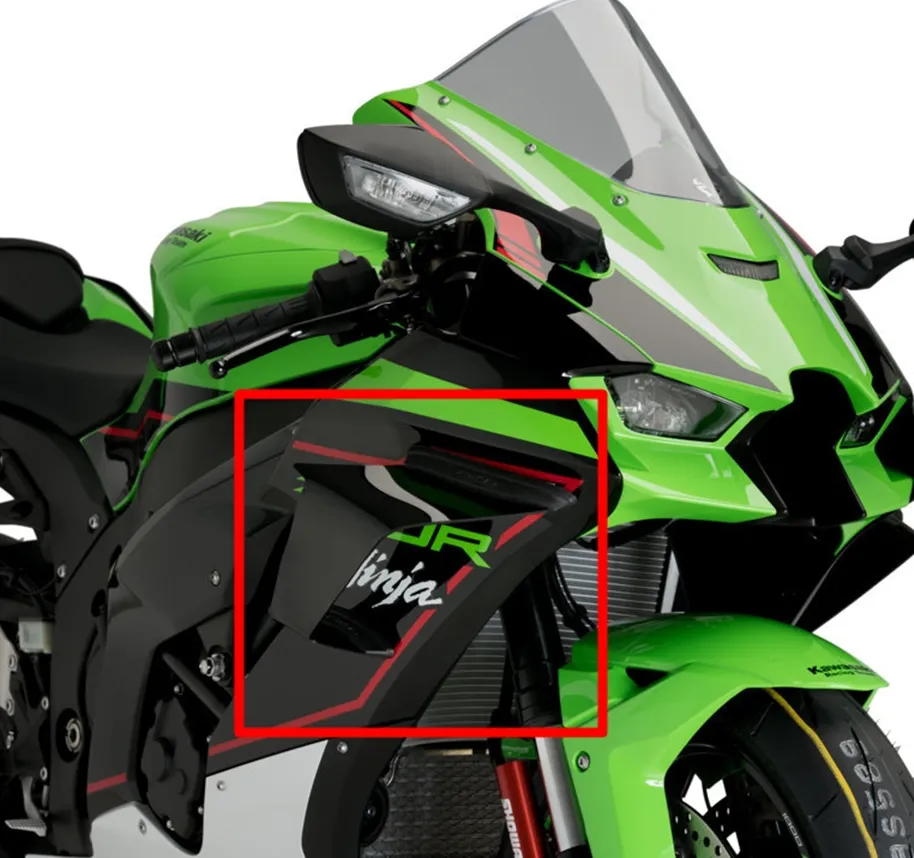 Puig Sport Side Downforce Spoiler - schwarz - Kawasaki ZX10-R /R Ninja 2021-23